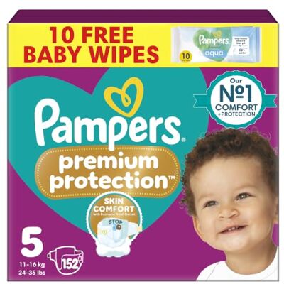 Pampers Premium Protection Nappies Size 5 Pampers Premium Protection Nappies Size 5