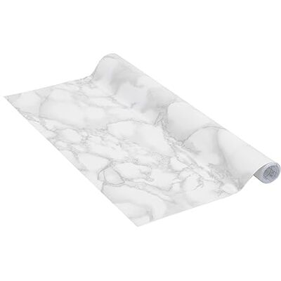 Venilia Adhesive film, decorative film, marble stone, furniture film, wallpaper, self-adhesive film, PVC, phthalate 90 cm x 2.1 m, 53420, marble grey, 90 cm x 2.1 m Venilia Adhesive film, decorative film, marble stone, furniture film, wallpaper, self-adhesive film, PVC, phthalate 90 cm x 2.1 m, 53420, marble grey, 90 cm x 2.1 m