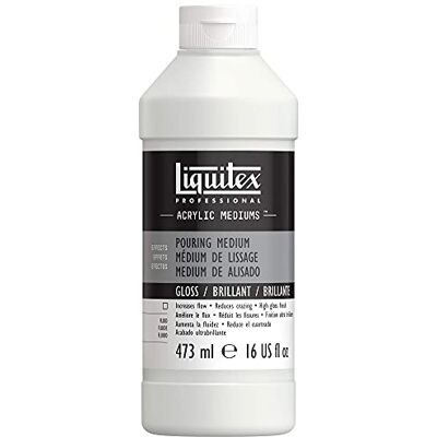 Liquitex Acrylic Professional Pouring Effects Medium for Acrylic Paint, Gloss, 473 ml Liquitex Acrylic Professional Pouring Effects Medium for Acrylic Paint, Gloss, 473 ml