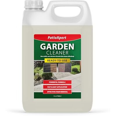 PatioXpert Garden Cleaner 5L Powerful Outdoor Cleaner Removes Green Algae, Mould, Black Spots, Dirt & Grime Fast-Acting Patio & Driveway Reviver for Stone, Brick, Concrete & Decking PatioXpert Garden Cleaner 5L Powerful Outdoor Cleaner Removes Green Algae, Mould, Black Spots, Dirt & Grime Fast-Acting Patio & Driveway Reviver for Stone, Brick, Concrete & Decking