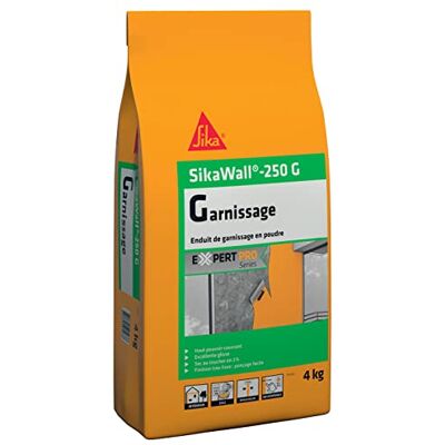 Sika Wall-250 G, Irregular Surface Levelling and Filling Coating for Interior Wall and Ceiling, Smooth Finish 0.5-5 mm, 4 kg Aluminium Bag, White Sika Wall-250 G, Irregular Surface Levelling and Filling Coating for Interior Wall and Ceiling, Smooth Finish 0.5-5 mm, 4 kg Aluminium Bag, White