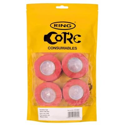 RING PVC Insulation Tape, Red, 19 mm x 20 M, (10-Pack) RING PVC Insulation Tape, Red, 19 mm x 20 M, (10-Pack)