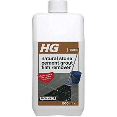 HG Natural Stone Cement & Lime Film Remover 31, Acid Free, Removes Cement Residue Safely, for Marble, Granite & All Other Types of Calciferous Natural Stone – 1 Litre (216100106) HG Natural Stone Cement & Lime Film Remover 31, Acid Free, Removes Cement Residue Safely, for Marble, Granite & All Other Types of Calciferous Natural Stone – 1 Litre (216100106)