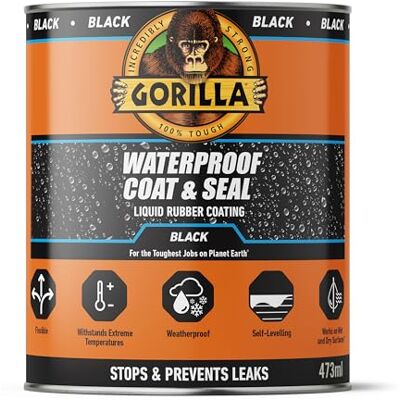 GORILLA 84756 Waterproof Coat & Seal Black 473ml GORILLA 84756 Waterproof Coat & Seal Black 473ml