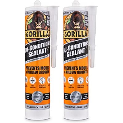 Gorilla - AllCond Silicone Sealant - Clear - 295ml - Sealant Gorilla - AllCond Silicone Sealant - Clear - 295ml - Sealant