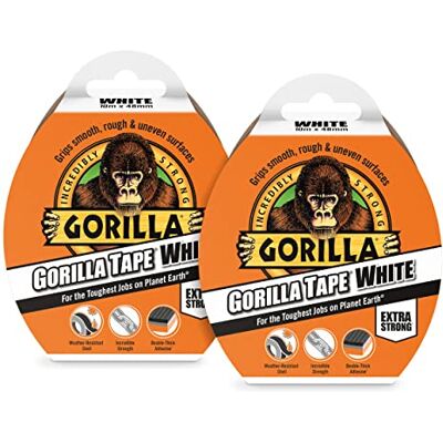 GORILLA Tape White 10m (2 Pack) GORILLA Tape White 10m (2 Pack)