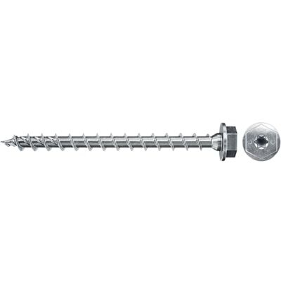 fischer PowerFast II HWTF 8.0 x 100, Powerful Wood Screws with Hex Head, Inner Star Socket and Full Thread, for Constructive Wood Construction, Pack of 50 fischer PowerFast II HWTF 8.0 x 100, Powerful Wood Screws with Hex Head, Inner Star Socket and Full Thread, for Constructive Wood Construction, Pack of 50