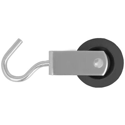 Amig Hook Pulley Hook Roller Durable and Reliable 6 x 40 mm Galvanised Steel Black Amig Hook Pulley Hook Roller Durable and Reliable 6 x 40 mm Galvanised Steel Black