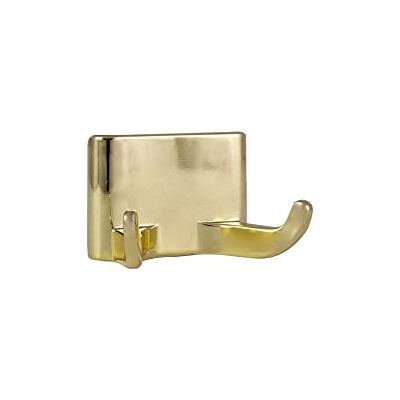 Design House 533307 Millbridge Double Robe Hook, Polished Brass, One Size Design House 533307 Millbridge Double Robe Hook, Polished Brass, One Size