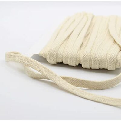 ACCESSOIRES LEDUC Leduc Flat Braided Cotton Rope 1cm 20m 10 Colours Available for Sewing Hoodies Sweatshirts Tracksuits Black (A) ACCESSOIRES LEDUC Leduc Flat Braided Cotton Rope 1cm 20m 10 Colours Available for Sewing Hoodies Sweatshirts Tracksuits Black (A)
