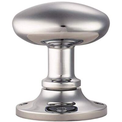 Carlisle Brass OVAL MORTICE KNOB WITH FACE FIX ROSE Carlisle Brass OVAL MORTICE KNOB WITH FACE FIX ROSE