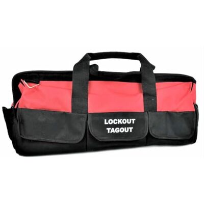 Spectrum Industrial Lockout Tagout Heavy-Duty Tool Bag 24" Metal Frame Opening Padded Base, Plastic Feet, Detachable Shoulder Strap Industrial LOTO Storage Bag Spectrum Industrial Lockout Tagout Heavy-Duty Tool Bag 24" Metal Frame Opening Padded Base, Plastic Feet, Detachable Shoulder Strap Industrial LOTO Storage Bag