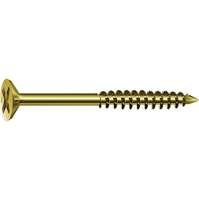 SPAX FEX P FEX Speedrive P Profile Connection Screws 4.0 mm PH 2 Yellow Galvanised Steel for Plastic 30 Pack of 200 SPAX FEX P FEX Speedrive P Profile Connection Screws 4.0 mm PH 2 Yellow Galvanised Steel for Plastic 30 Pack of 200