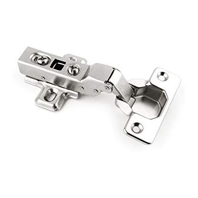 Becu Soft Close Hinges for Doors, 35mm Straight Saucepan with Shock Absorber-6 Pieces, Nickel Becu Soft Close Hinges for Doors, 35mm Straight Saucepan with Shock Absorber-6 Pieces, Nickel