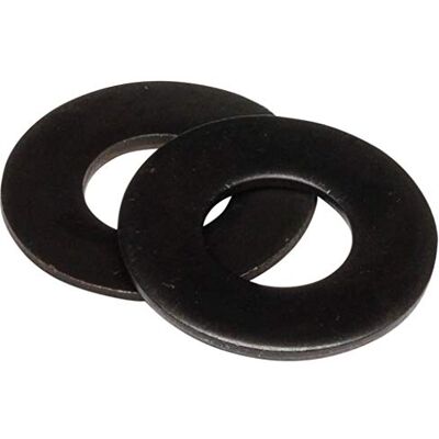 Makers Bolt 1/2" Flat Washers (25 pcs) Stainless Steel Black Oxidized in USA by Makers Bolt 1/2" Flat Washers (25 pcs) Stainless Steel Black Oxidized in USA by