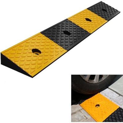 Nisorpa 2" Rubber Curb Ramps Heavy Duty Driveway Curb Ramps Loading Rubber Curb Ramp Threshold Ramp for Car Vehicle Wheelchair Sidewalk Curb Ramp with 4 Expansion Screws 39.3x5.9x2 Inch Nisorpa 2" Rubber Curb Ramps Heavy Duty Driveway Curb Ramps Loading Rubber Curb Ramp Threshold Ramp for Car Vehicle Wheelchair Sidewalk Curb Ramp with 4 Expansion Screws 39.3x5.9x2 Inch