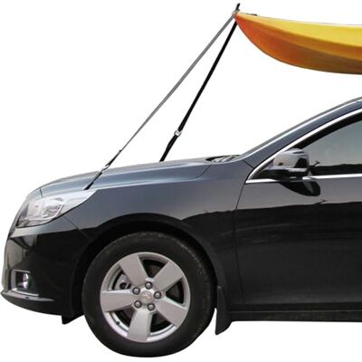 Cambridge Kayaks Kayak Tie Down Straps with Bonnet/Boot Anchors, Black and Red Rope, Ratchet Mechanism, 2-Pack Cambridge Kayaks Kayak Tie Down Straps with Bonnet/Boot Anchors, Black and Red Rope, Ratchet Mechanism, 2-Pack