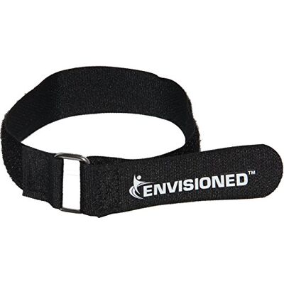 ENVISIONED Premium Cinch Straps with Stainless Steel Metal Buckle, Reusable Durable Hook and Loop, Multipurpose Securing Straps 8 Pack + 2 Bonus Original Cinch Straps 1" x 20" (2.5cm x 50cm) ENVISIONED Premium Cinch Straps with Stainless Steel Metal Buckle, Reusable Durable Hook and Loop, Multipurpose Securing Straps 8 Pack + 2 Bonus Original Cinch Straps 1" x 20" (2.5cm x 50cm)