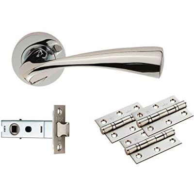 Carlisle Brass Sintra Ultimate Door Pack Includes Pair of Handles, 3 Hinges and a 3" Latch ion Polished Chrome Carlisle Brass Sintra Ultimate Door Pack Includes Pair of Handles, 3 Hinges and a 3" Latch ion Polished Chrome