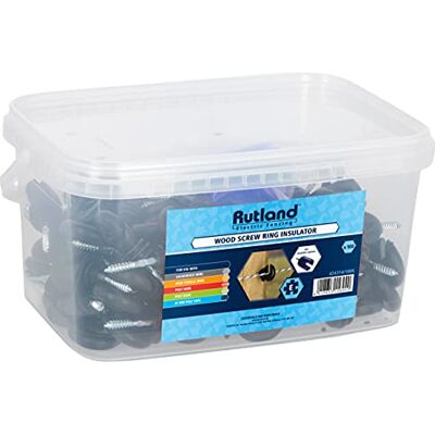 Kerbl Rutland Essentials Wood Screw Ring Insulator (100) inc. Insulator Spinner Kerbl Rutland Essentials Wood Screw Ring Insulator (100) inc. Insulator Spinner