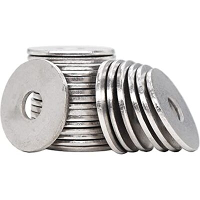 binifiMux 100pcs M8 Flat Washers(OD=24mm, 2mm Thickness) 304 Stainiless Steel / 18-8, Plain Finish binifiMux 100pcs M8 Flat Washers(OD=24mm, 2mm Thickness) 304 Stainiless Steel / 18-8, Plain Finish