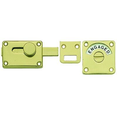 Frelan Hardware Polished Brass Bathroom Indicator Door Bolt JV2552BPB Frelan Hardware Polished Brass Bathroom Indicator Door Bolt JV2552BPB
