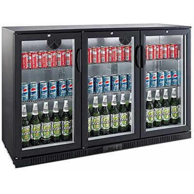 Stalwart DA-BC03PP Back bar Cooler 3 hinged Doors 312 litres Black Stalwart DA-BC03PP Back bar Cooler 3 hinged Doors 312 litres Black