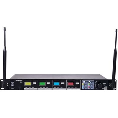 Citronic Quad Wireless Microphone System with Tuneable UHF License Free Frequencies, Stage, Theatre, Performance 4 x Bodypack Transmitters with Neckband & Clip Microphones, Fully Programmable Citronic Quad Wireless Microphone System with Tuneable UHF License Free Frequencies, Stage, Theatre, Performance 4 x Bodypack Transmitters with Neckband & Clip Microphones, Fully Programmable