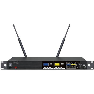 Citronic Dual Wireless Microphone System with Tuneable UHF License-Free Frequencies, Stage, Theatre, Performance 2 x Bodypack Transmitters with Neckband & Clip Microphones, Fully Programmable Citronic Dual Wireless Microphone System with Tuneable UHF License-Free Frequencies, Stage, Theatre, Performance 2 x Bodypack Transmitters with Neckband & Clip Microphones, Fully Programmable