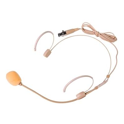 Citronic Neckband Microphone with Mini XLR Connection, Replacement or addition to your, TU4 Quad Wireless Systems Stage performance Baige Headset Citronic Neckband Microphone with Mini XLR Connection, Replacement or addition to your, TU4 Quad Wireless Systems Stage performance Baige Headset