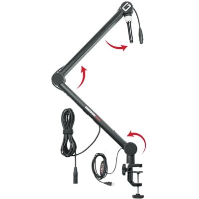 Gator Frameworks GFWMICBCBM4000 Desktop Broadcast/Podcast Microphon Gator Frameworks GFWMICBCBM4000 Desktop Broadcast/Podcast Microphon