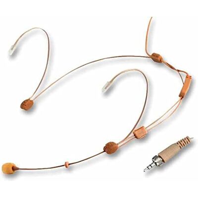 PULSE MIC‑3000LJ Super Lightweight Headset Microphone – Telescopic Boom, Omnidirectional Condenser, 3.5mm Locking Jack, Beige PULSE MIC‑3000LJ Super Lightweight Headset Microphone – Telescopic Boom, Omnidirectional Condenser, 3.5mm Locking Jack, Beige