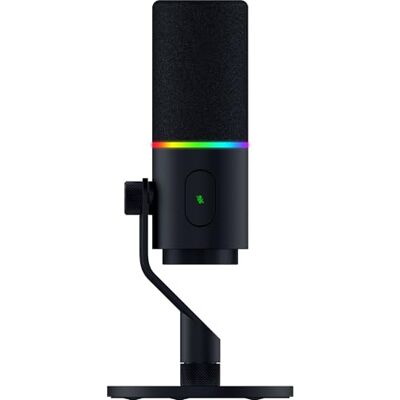 Razer Seiren V3 Pro – Dynamic USB Type C & XLR Microphone for Streamers 32-Bit Float Support 30 mm Dynamic Capsule Built-In Shock Absorber and Removable Pop Filter RGB Black Razer Seiren V3 Pro – Dynamic USB Type C & XLR Microphone for Streamers 32-Bit Float Support 30 mm Dynamic Capsule Built-In Shock Absorber and Removable Pop Filter RGB Black