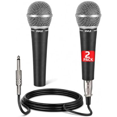 Pyle Dynamic Cardioid Microphone, Unidirectional XLR Mic with Built-in Pop Filter, 450 cm Cable, Wide Frequency Response, Rugged Build, For Gaming Set-Up, Streaming, Podcast & Studio Pyle Dynamic Cardioid Microphone, Unidirectional XLR Mic with Built-in Pop Filter, 450 cm Cable, Wide Frequency Response, Rugged Build, For Gaming Set-Up, Streaming, Podcast & Studio