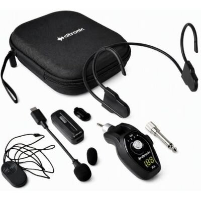 Citronic NL24 Wireless Lavalier & Neckband Microphone System USB-C 2.4GHz Citronic NL24 Wireless Lavalier & Neckband Microphone System USB-C 2.4GHz