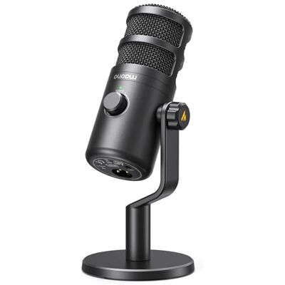 MAONO PD100 Gen2 USB/XLR Dynamic Microphone for PC, 192kHz/24Bit Broadcast Audio, Tap-to-Mute, Real-Time Monitoring, Full Metal Body, USB & XLR Cables Included, for Podcast, Streaming, Recording MAONO PD100 Gen2 USB/XLR Dynamic Microphone for PC, 192kHz/24Bit Broadcast Audio, Tap-to-Mute, Real-Time Monitoring, Full Metal Body, USB & XLR Cables Included, for Podcast, Streaming, Recording