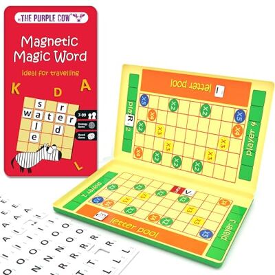 PC The Purple Cow The Purple Cow 332331 Magic Word Magnetic Travel Game PC The Purple Cow The Purple Cow 332331 Magic Word Magnetic Travel Game
