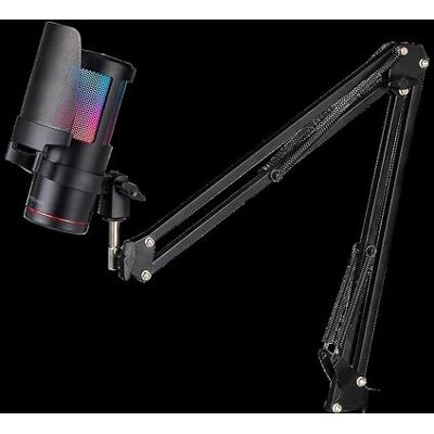 Watio Wave Microphone dynamic microphone with ARGB backlight, USB connection, frequency response from 20Hz to 20kHz, resistant metal body.* Watio Wave Microphone dynamic microphone with ARGB backlight, USB connection, frequency response from 20Hz to 20kHz, resistant metal body.*