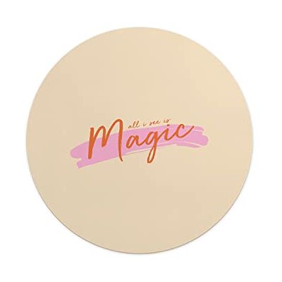 Questo Casa , Round Digital Printed Mouse Pad, Non-Slip Base, for Office and Home, Diameter:22cm Questo Casa , Round Digital Printed Mouse Pad, Non-Slip Base, for Office and Home, Diameter:22cm