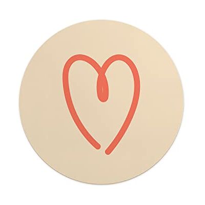 Questo Casa , Round Digital Printed Mouse Pad, Non-Slip Base, for Office and Home, Diameter:22cm Questo Casa , Round Digital Printed Mouse Pad, Non-Slip Base, for Office and Home, Diameter:22cm