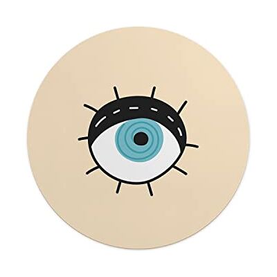 Questo Casa , Round Digital Printed Mouse Pad, Non-Slip Base, for Office and Home, Diameter:22cm Questo Casa , Round Digital Printed Mouse Pad, Non-Slip Base, for Office and Home, Diameter:22cm