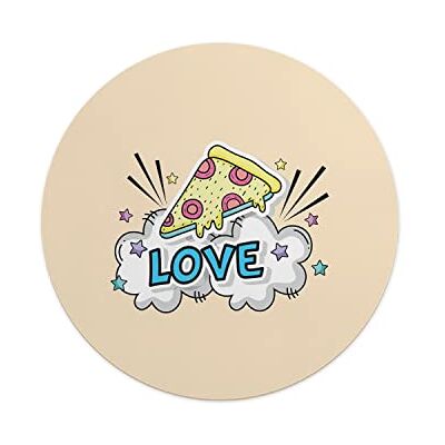 Questo Casa , Round Digital Printed Mouse Pad, Non-Slip Base, for Office and Home, Diameter:22cm Questo Casa , Round Digital Printed Mouse Pad, Non-Slip Base, for Office and Home, Diameter:22cm