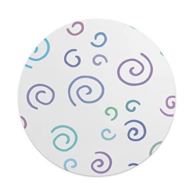 Questo Casa , Round Digital Printed Mouse Pad, Non-Slip Base, for Office and Home, Diameter:22cm Questo Casa , Round Digital Printed Mouse Pad, Non-Slip Base, for Office and Home, Diameter:22cm