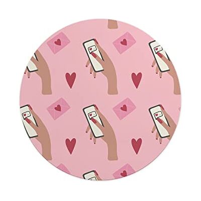 Questo Casa , Round Digital Printed Mouse Pad, Non-Slip Base, for Office and Home, Diameter:22cm Questo Casa , Round Digital Printed Mouse Pad, Non-Slip Base, for Office and Home, Diameter:22cm