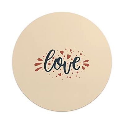Questo Casa , Round Digital Printed Mouse Pad, Non-Slip Base, for Office and Home, Diameter:22cm Questo Casa , Round Digital Printed Mouse Pad, Non-Slip Base, for Office and Home, Diameter:22cm
