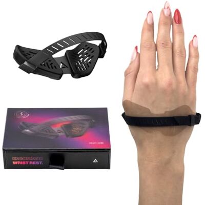 DELTAHUB Carpio G2.0 Right-Handed Truly Ergonomic Gaming Wrist Rest for Mouse, Gamer Approved, Pain Relief, Anti-Fatigue, Computer, Laptop, Esports, Silicone Strap, Easy Glide (Small, Right, Black) DELTAHUB Carpio G2.0 Right-Handed Truly Ergonomic Gaming Wrist Rest for Mouse, Gamer Approved, Pain Relief, Anti-Fatigue, Computer, Laptop, Esports, Silicone Strap, Easy Glide (Small, Right, Black)