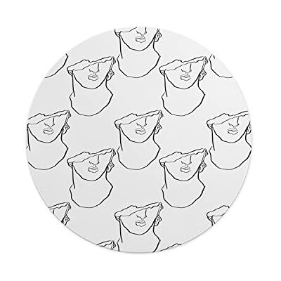 Questo Casa , Round Digital Printed Mouse Pad, Non-Slip Base, for Office and Home, Diameter:22cm Questo Casa , Round Digital Printed Mouse Pad, Non-Slip Base, for Office and Home, Diameter:22cm