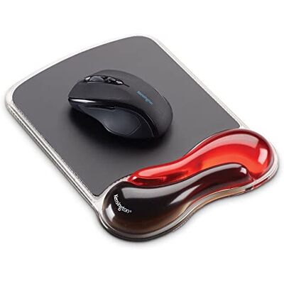 Kensington Duo Gel Mouse Pad with Wrist Rest Red (K62402AM) Kensington Duo Gel Mouse Pad with Wrist Rest Red (K62402AM)