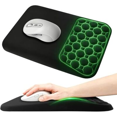MOXYOY Mouse Mat Wrist Rest Support, Ergonomic Massage Design MOXYOY Mouse Mat Wrist Rest Support, Ergonomic Massage Design