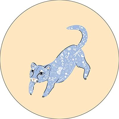 Bonateks , Round Digital Printed Mouse Pad, Non-Slip Base, for Office and Home, Diameter:22cm Bonateks , Round Digital Printed Mouse Pad, Non-Slip Base, for Office and Home, Diameter:22cm